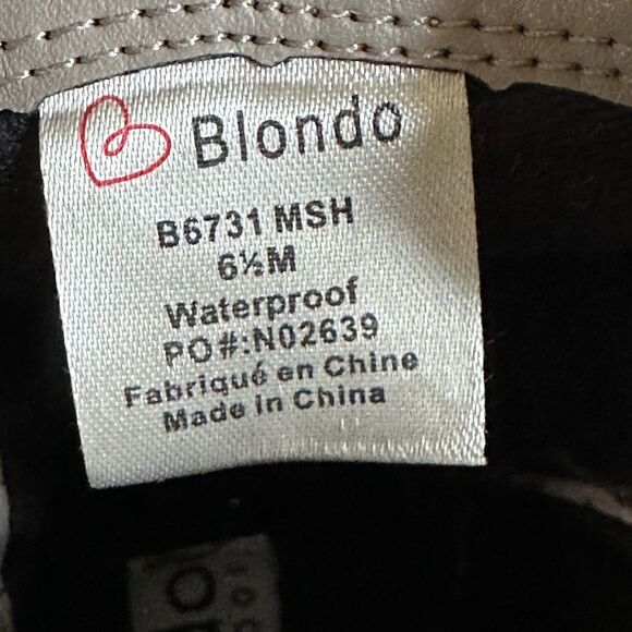 Blondo Womens Saddie Ankle Boots Beige Suede Block Heel Zip Up Size 6.5 NEW - Picture 6 of 8